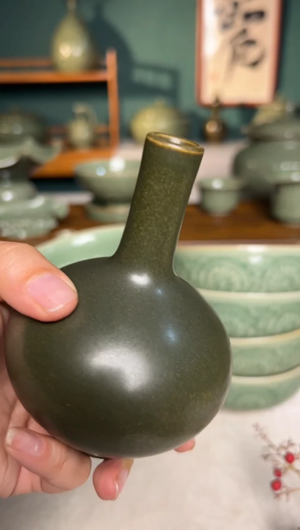 其他纯手工茶叶末釉小口瓶