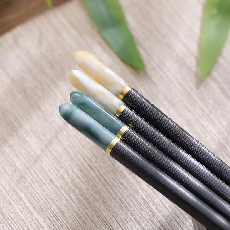 新款子弹头玉石合金筷家用防霉筷