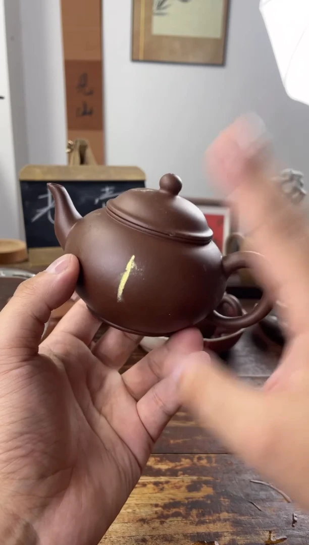 茶壶紫砂90年代老壶工糙但泥好黑星土鸽嘴1