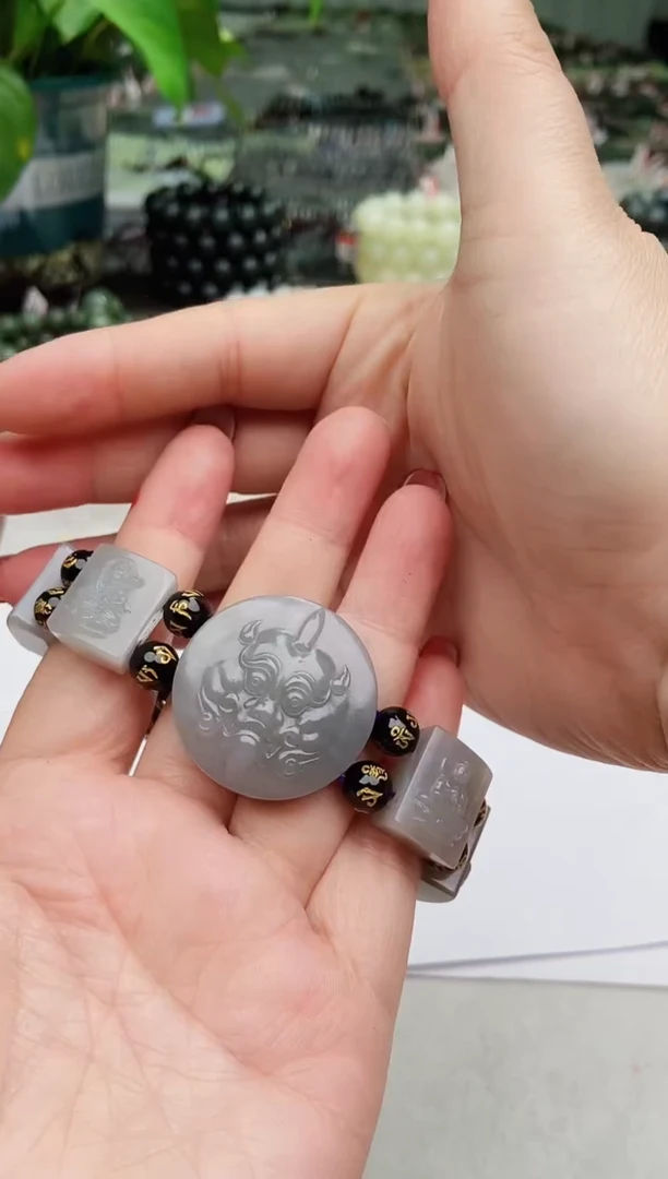 【闪购商品】和田玉手串未镶嵌纯天然和田玉青海