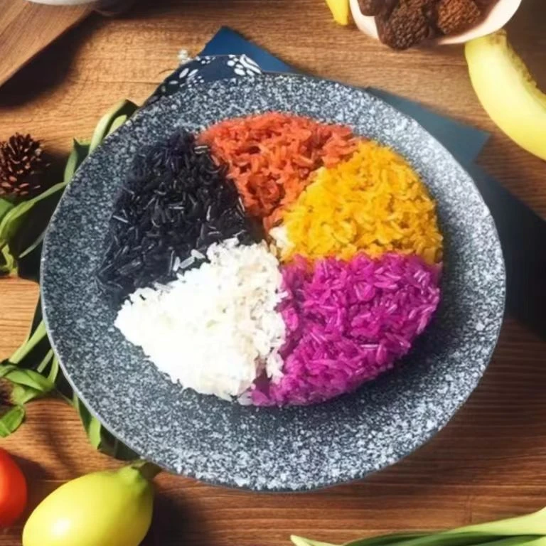 2袋装五色花糯米饭七彩软糯可口礼品年货