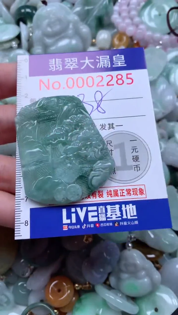 翡翠未镶嵌吊坠(不含链)2285