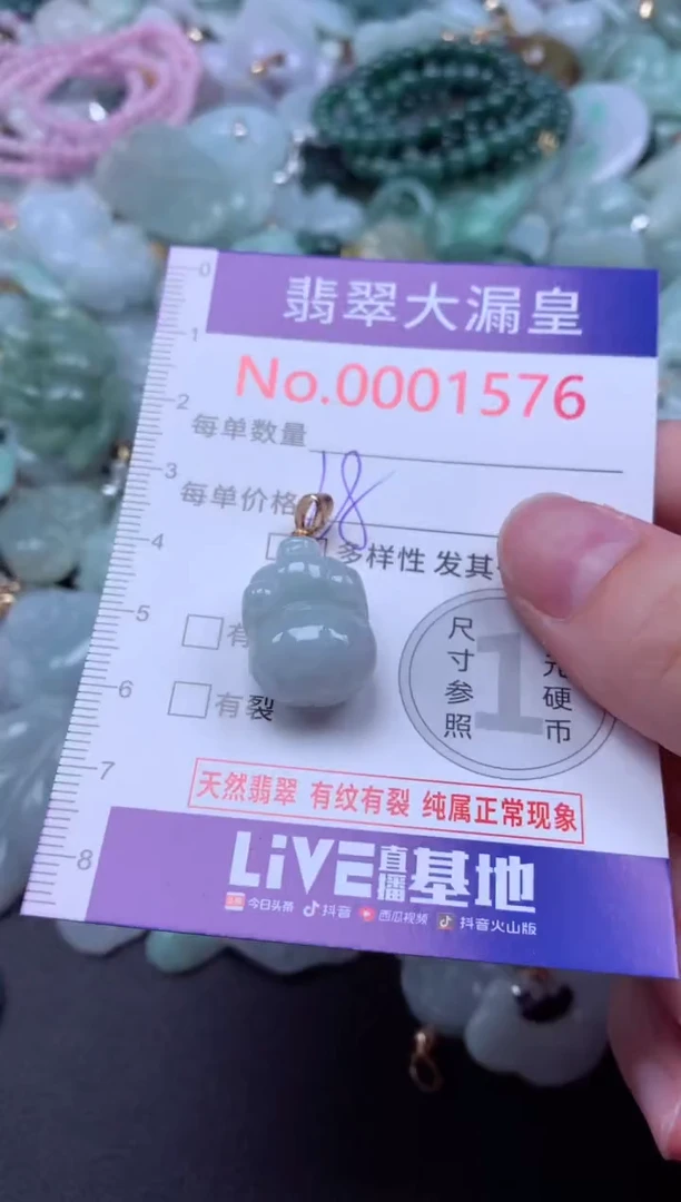 吊坠(不含链)未镶嵌翡翠1576