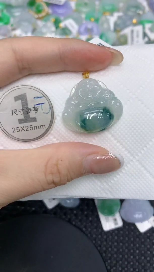 颈饰18K金镶嵌翡翠1111111