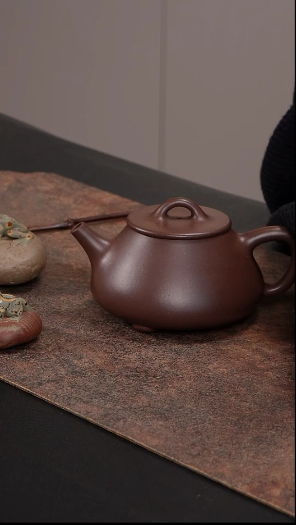 茶壶紫砂火****板周云溪平盖石瓢