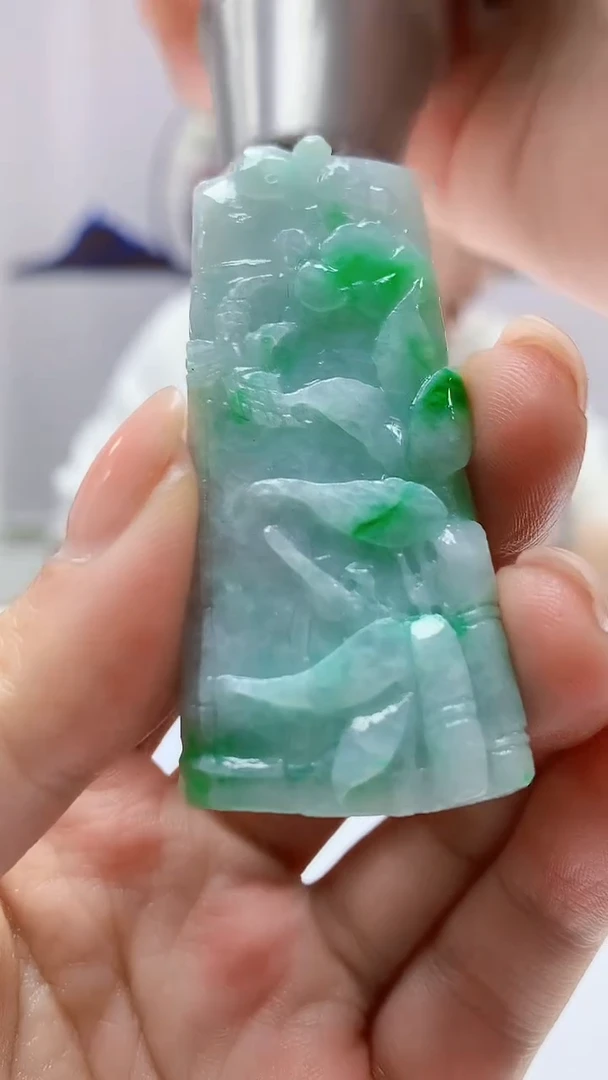 【闪购商品】定制翡翠未镶嵌4868ms-毛货135竹节