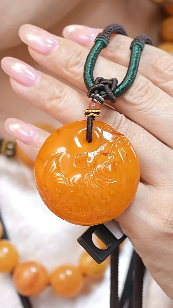 蜜蜡颈饰未镶嵌4177天然蜜蜡珠宝奇石云端妖孽全部保真