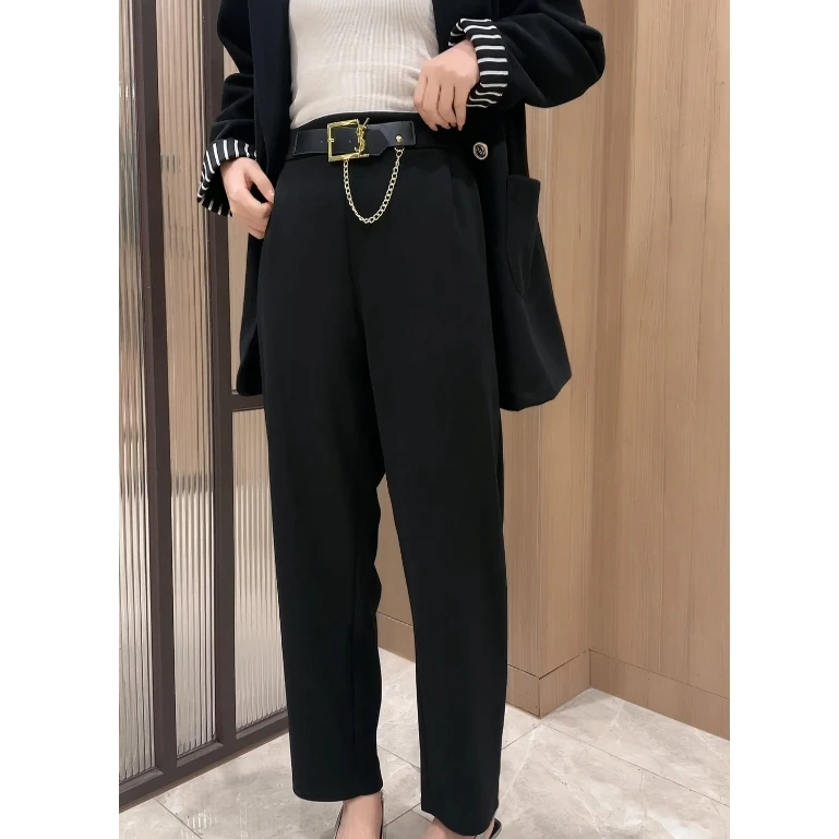 【彤彤家】9621#皮带链条腰哈伦裤L/884