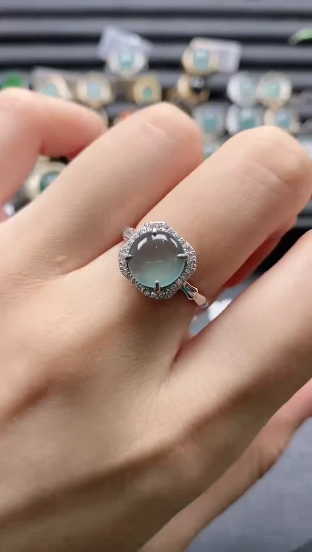 【闪购商品】翡翠戒指银S925镶嵌11111-