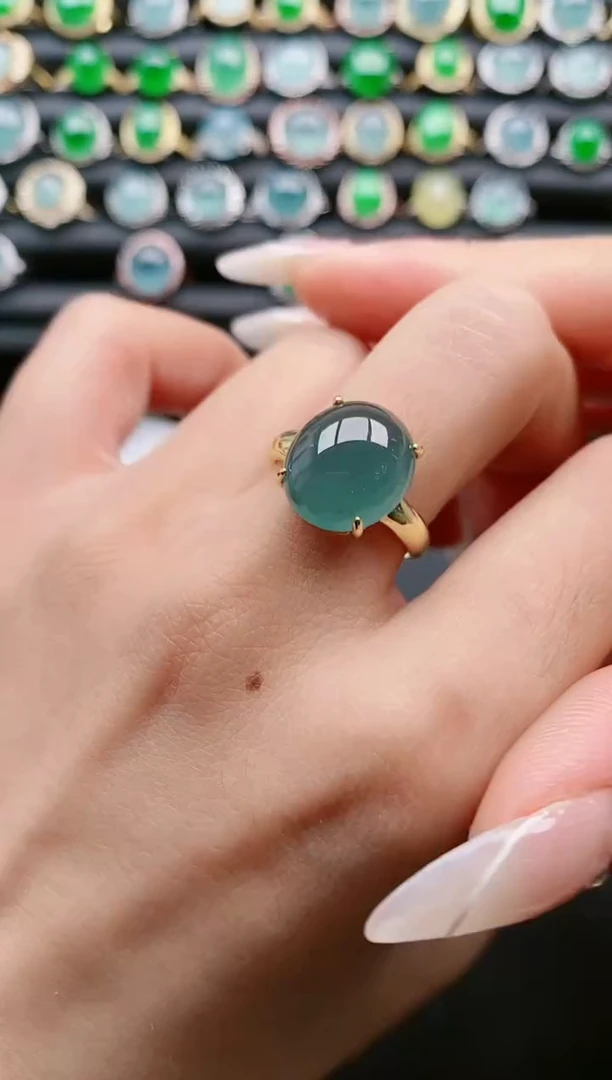 【闪购商品】翡翠戒指银S925镶嵌11111111