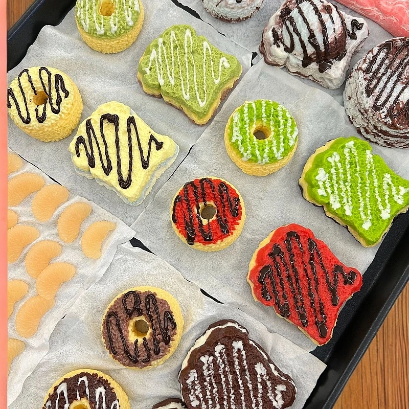 【甜甜圈】食品级硅胶捏捏乐手工(默认微瑕 )介意勿拍