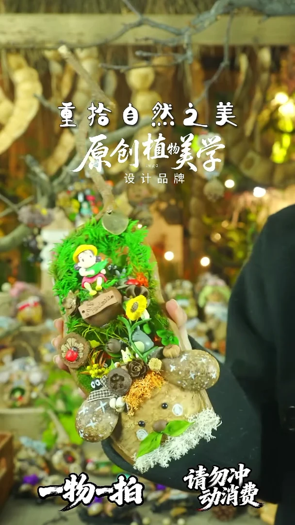 香榧木豆荚娃娃一物一拍