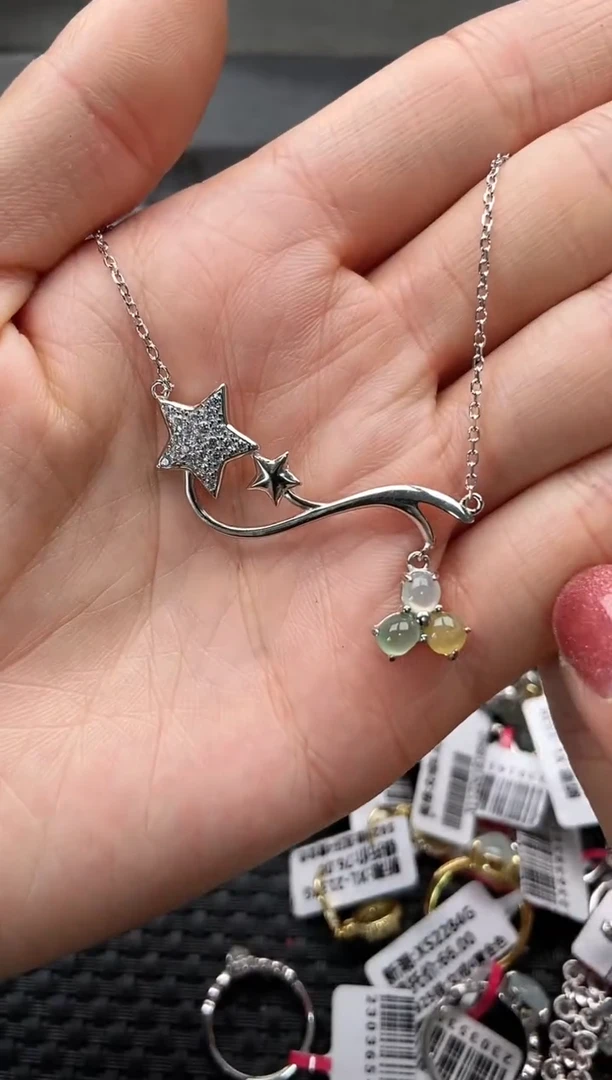 【闪购商品】翡翠戒指银S925镶嵌2222222    4