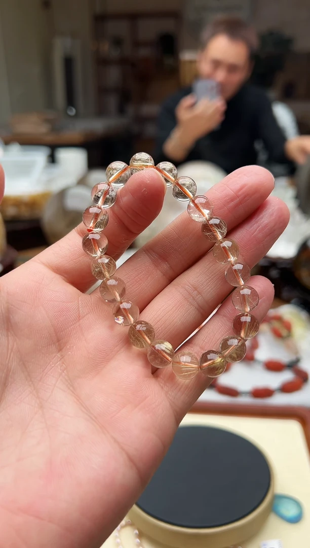 【闪购商品】水晶手链未镶嵌金发晶手链 005  卡8+