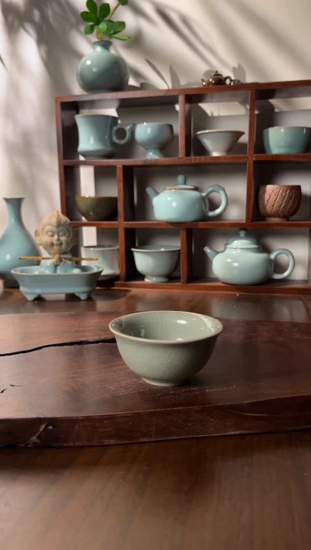 【闪购商品】壶弘宝汝窑粉青釉色小碗杯