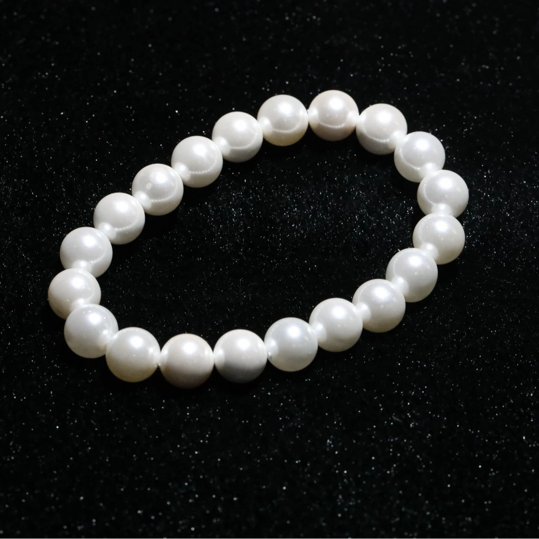 非金属仿珍珠手链 TYSL626白圆珠手串