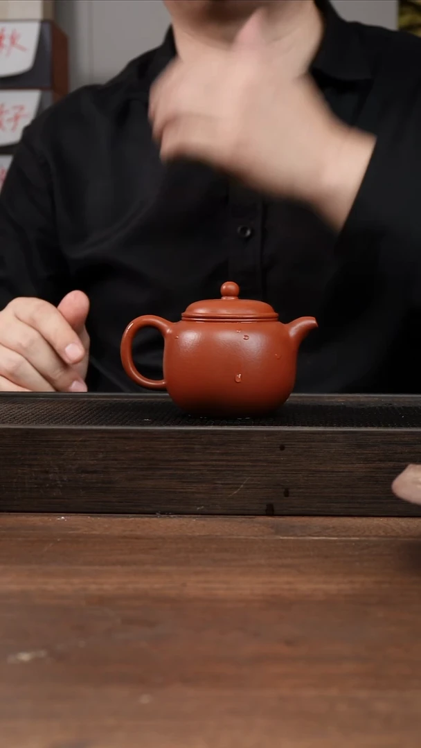 茶杯紫砂朱泥匏尊     210CC