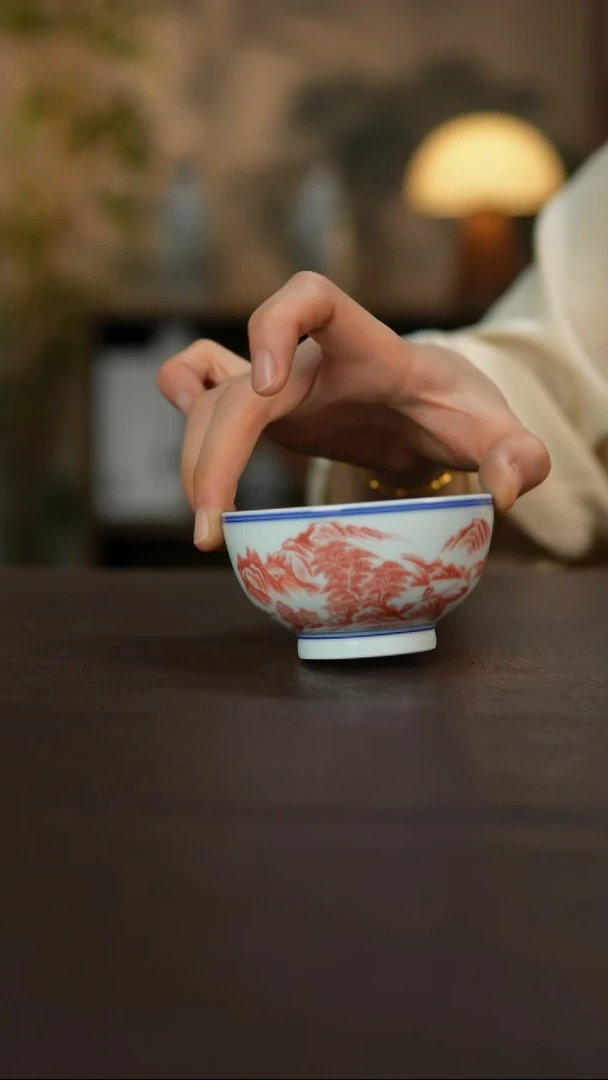 杯景德镇陶瓷杯碗柴烧多人