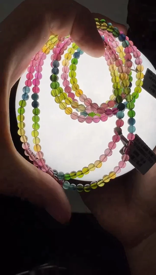 【闪购商品】碧玺手链未镶嵌GXL111约4mm多样性发一件