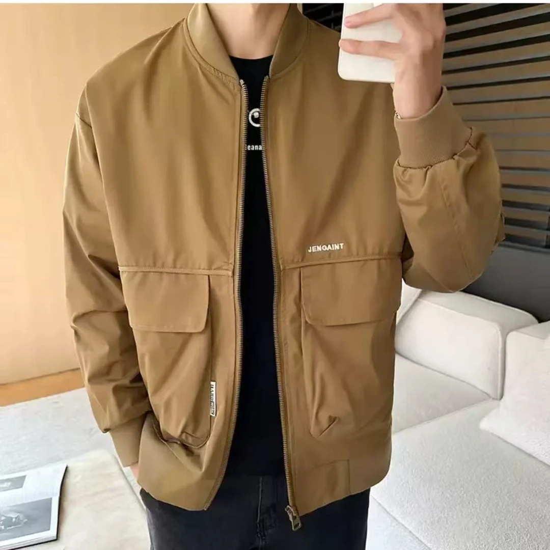 A909咖【镜像十一城】春季夹克休闲立领帅气百搭外套