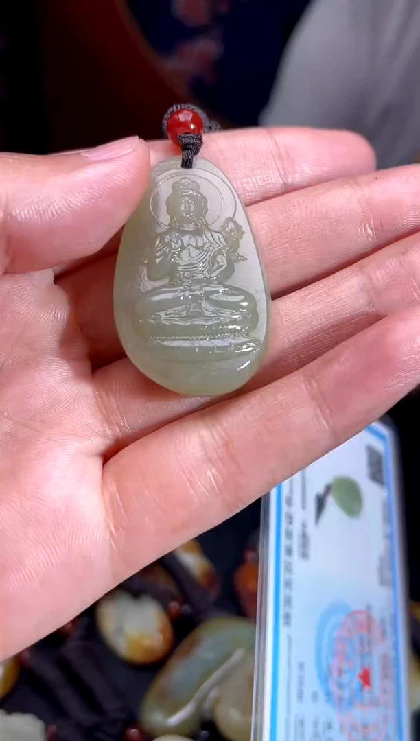 和田玉未镶嵌挂件1