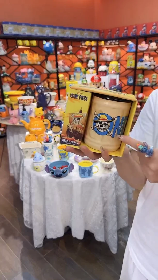 瓷片@@海贼王宝藏陶瓷水杯（礼盒）