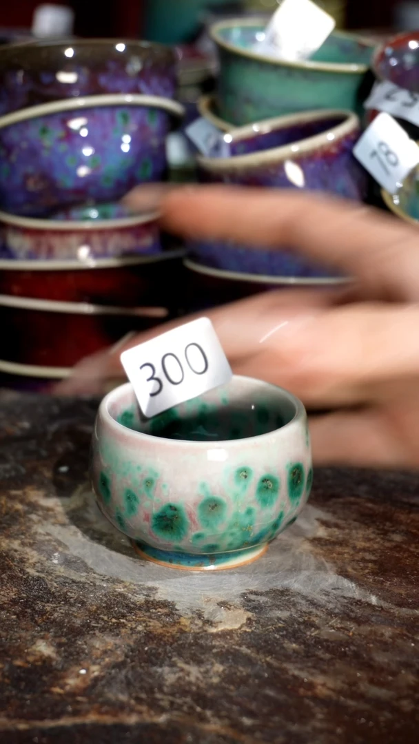 摆件精品窑变钧瓷茶器