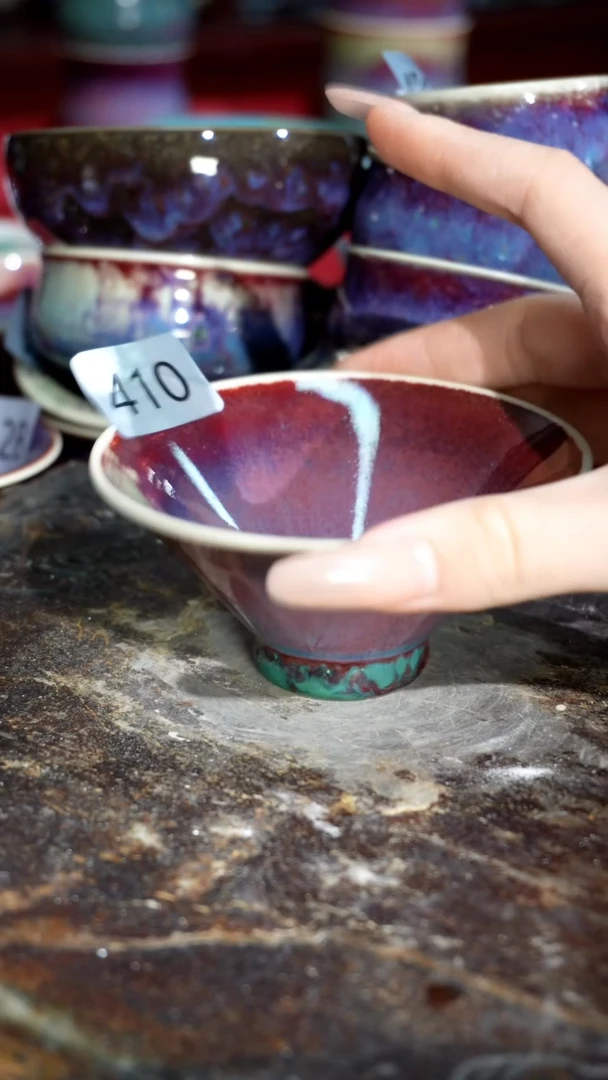 摆件精品窑变钧瓷茶器