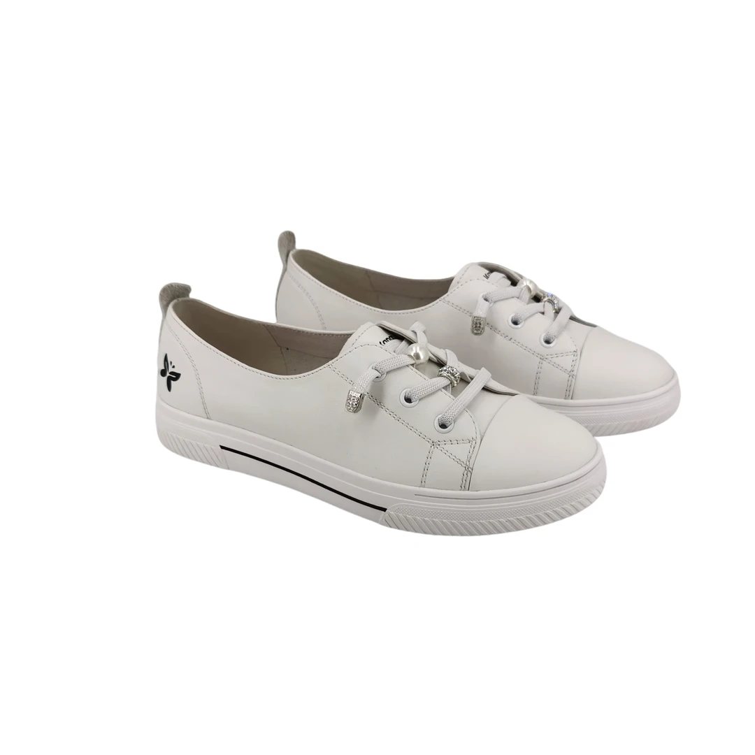 KANGNAI/康奈2025春款11152443平底户外系带时尚休闲百搭小白板鞋