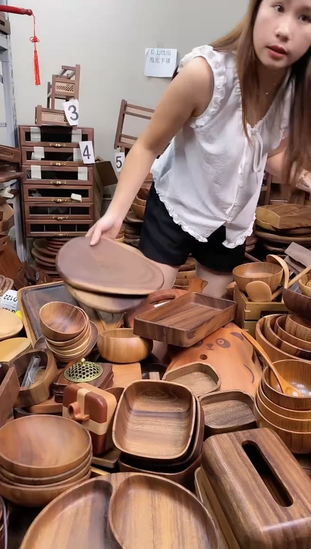 南美胡桃木碗10*5cm  到手2个
