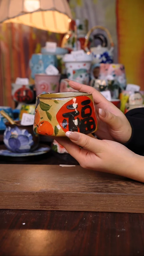 摆件陶泥垚手作 景德镇手工手绘陶瓷器物