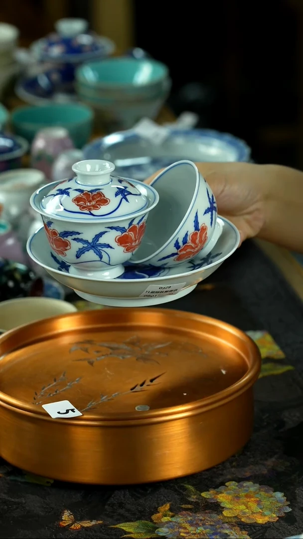中秋国庆景德镇手绘瓷器