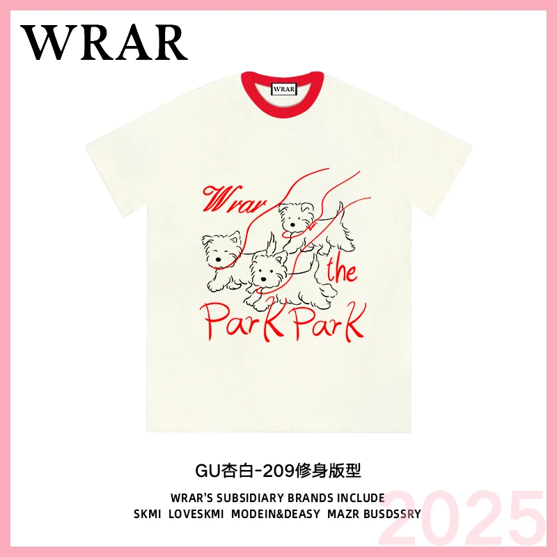 【Park小狗】 新品透气修身T恤高考毕业季时尚情侣印花209