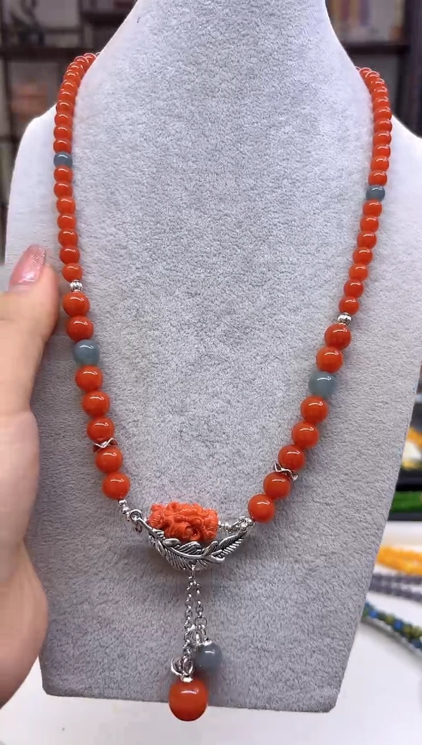 【闪购商品】南红玛瑙颈饰未镶嵌M636