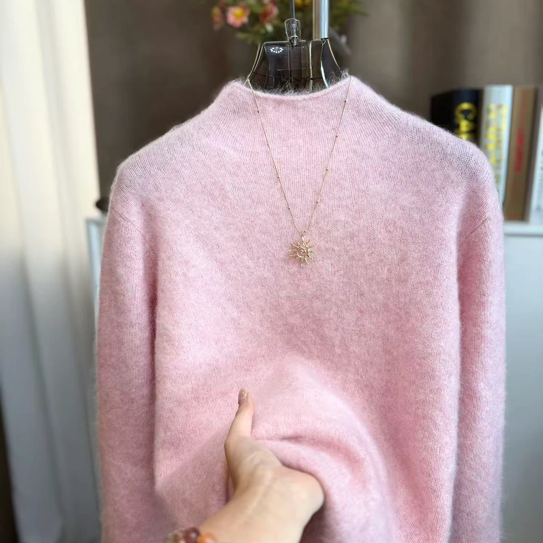 灿星·（冬日来信）如云般轻柔亲肤半高领高货拉毛冬季新款羊毛衫