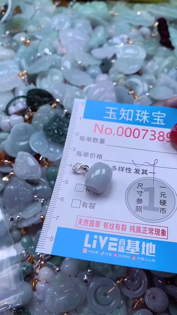 吊坠(不含链)未镶嵌翡翠7389