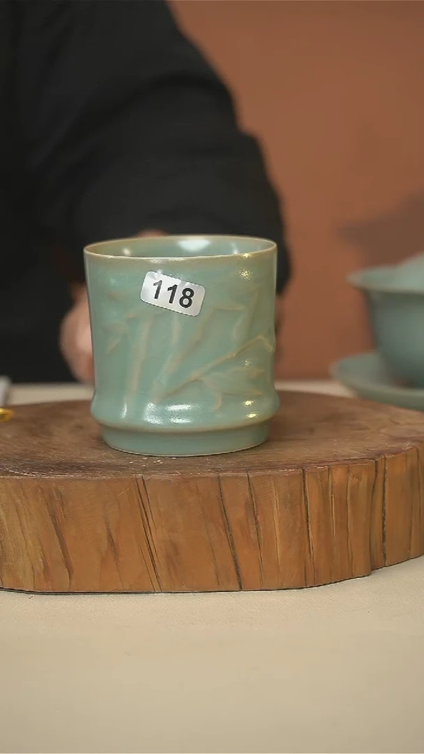 【闪购商品】君子汝瓷福利款竹节杯118