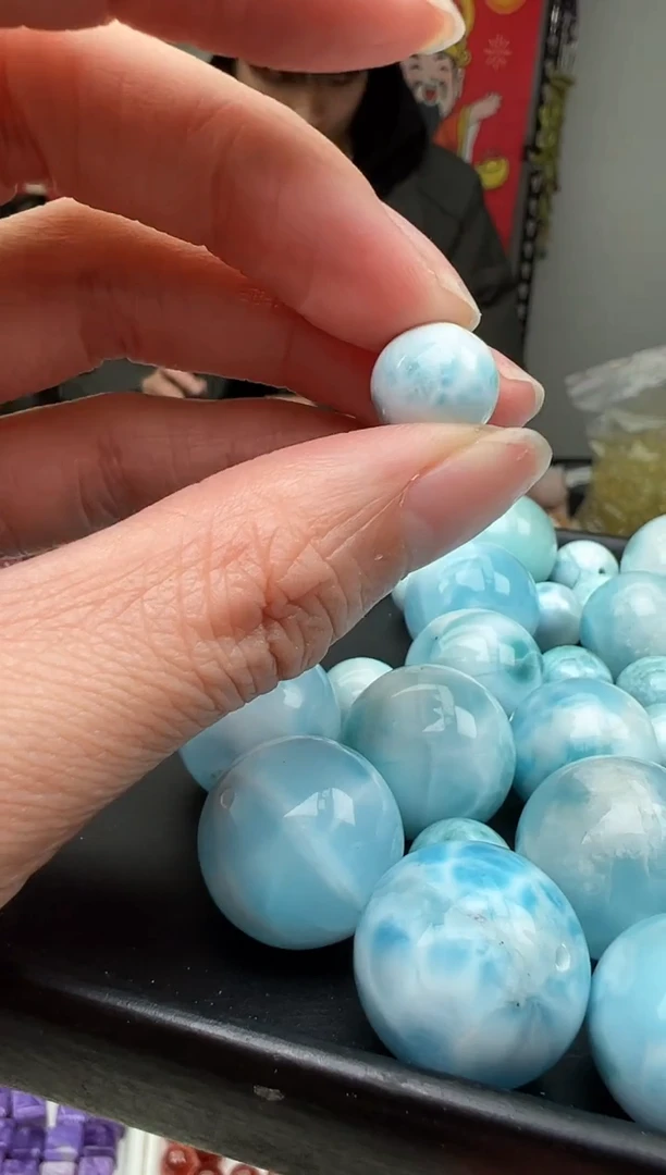 【闪购商品】针钠钙石（海纹石）颈饰未镶嵌57a多样性发其一/1.18/1个