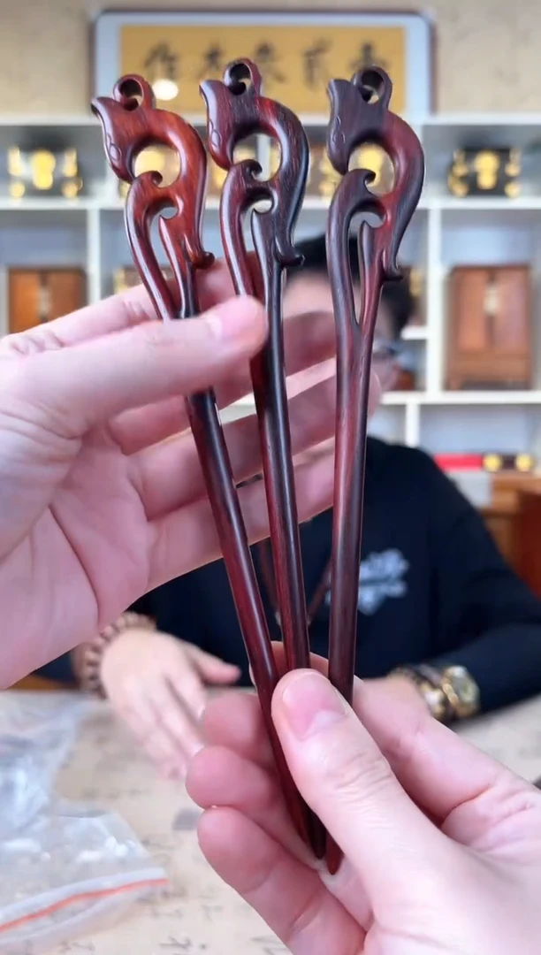 檀香紫檀（小叶紫檀）发簪单个 默认发货