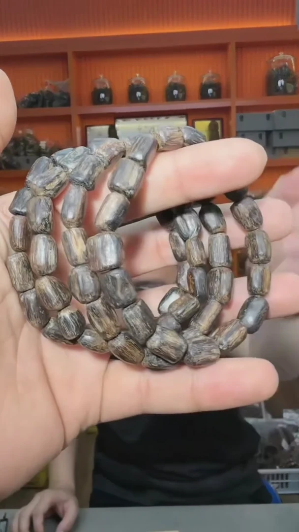 手串沉香86号鼓珠10g多样性发一