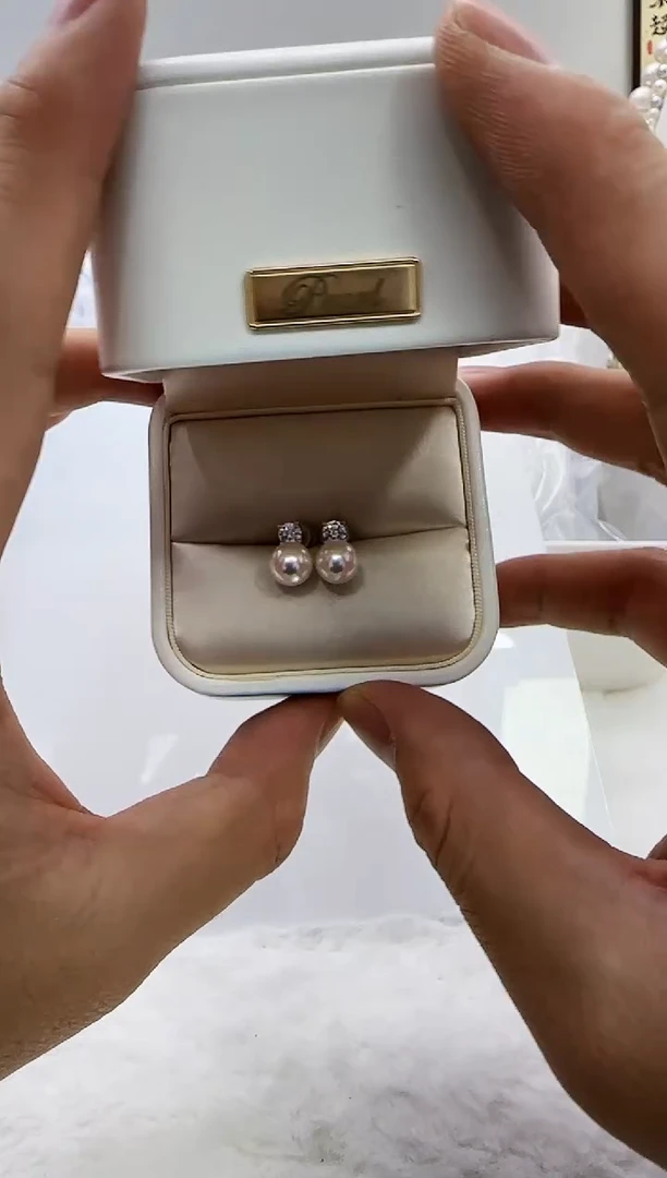 【闪购商品】海水珍珠DA银S925镶嵌a238 ak耳钉7