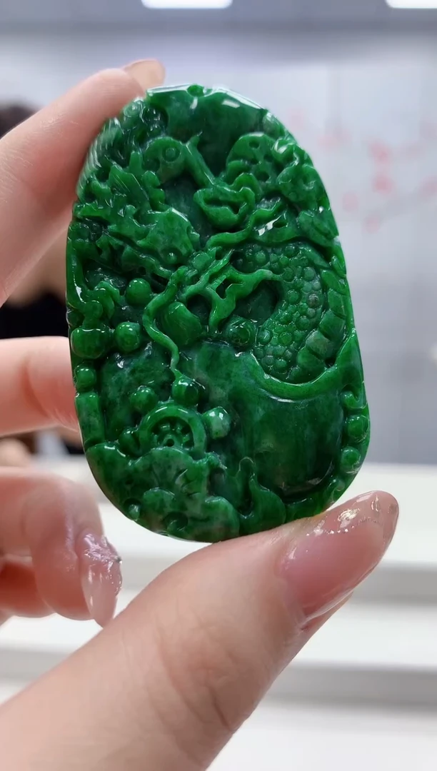 未镶嵌定制翡翠5145jw-毛货挂件58