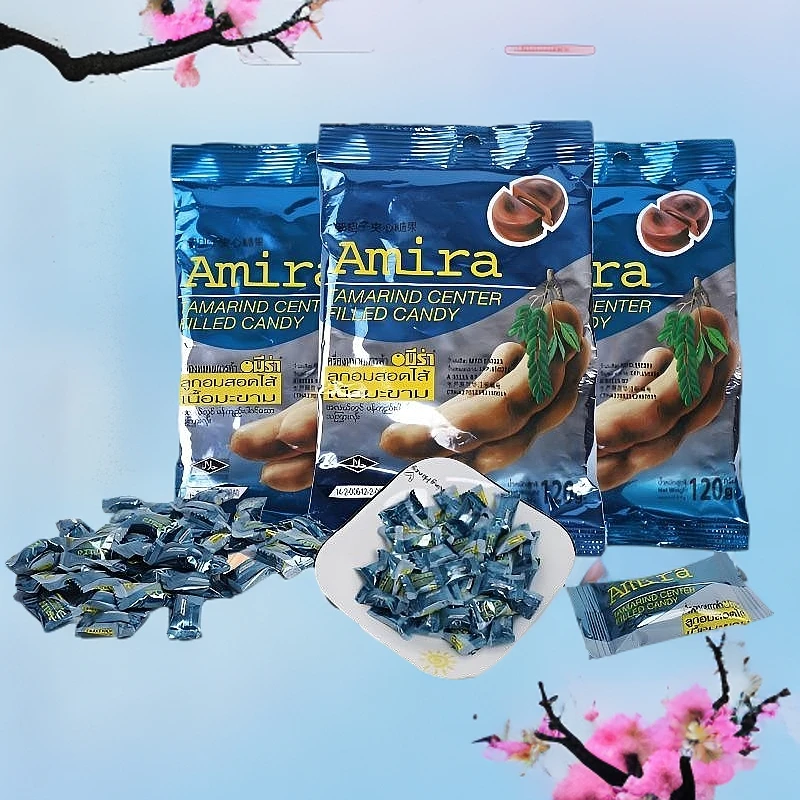 泰国风味罗望子夹心酸子糖果酸甜美味零食120g袋装