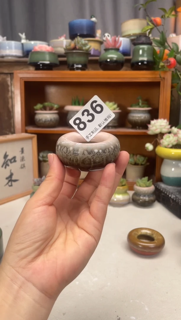 瓷片?836知木小芳花盆