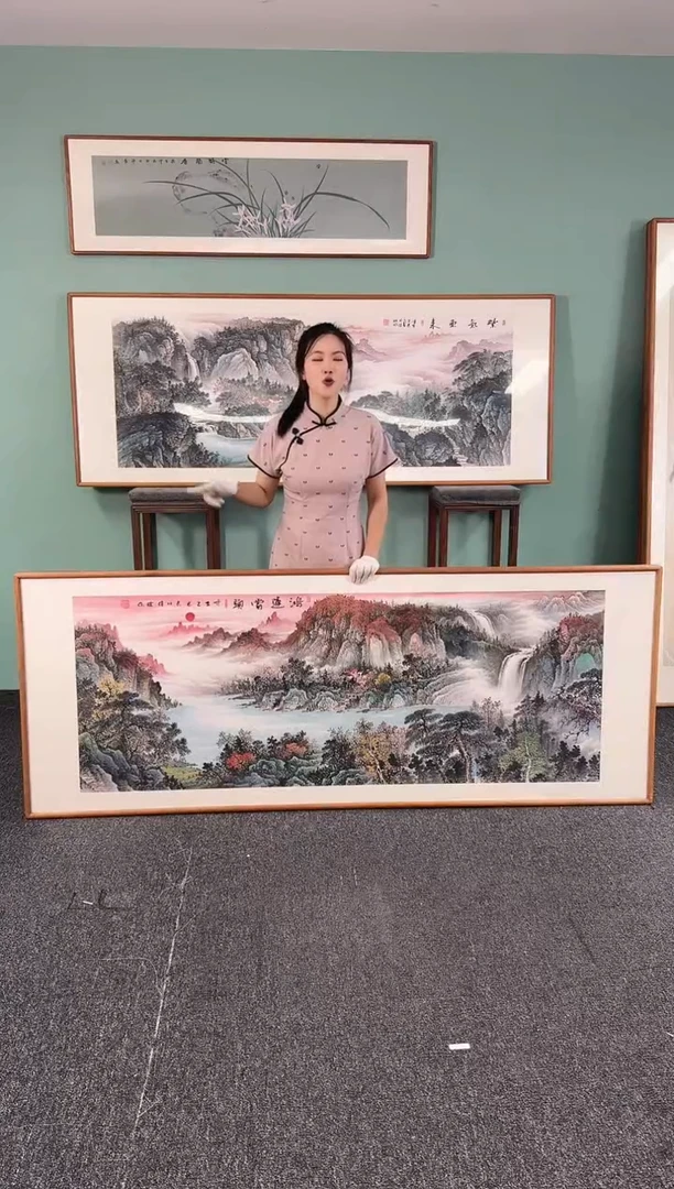 国画鸿运当头 210*80 刘佳林