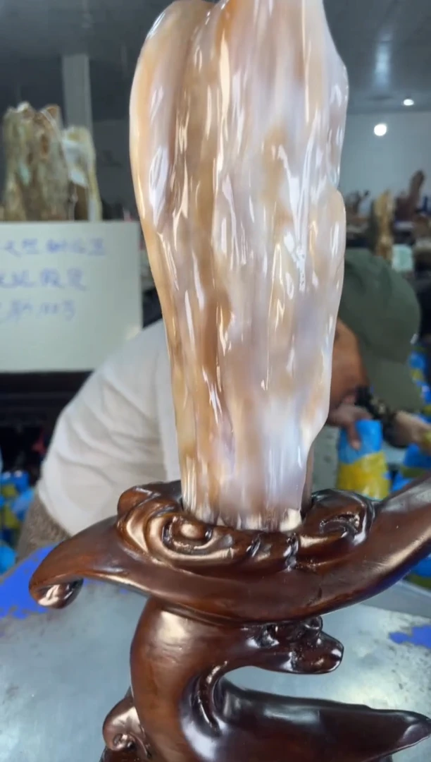 未镶嵌摆件硅化玉19