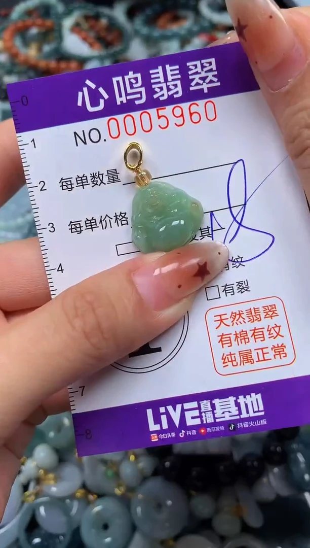 翡翠未镶嵌颈饰闪购005960