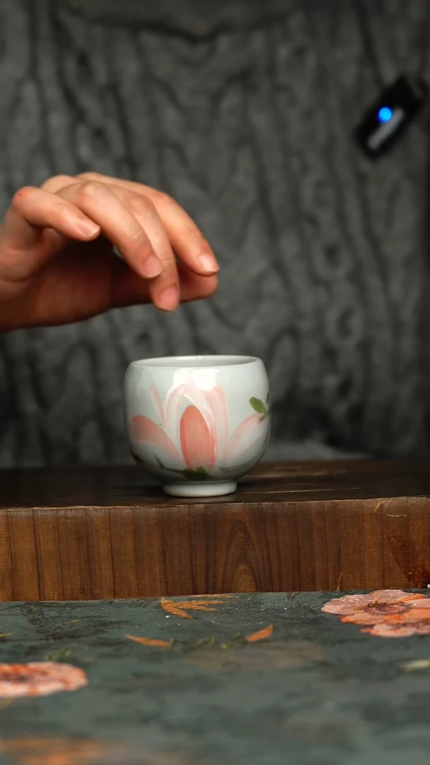 杯釉下彩手工手绘同款陶器