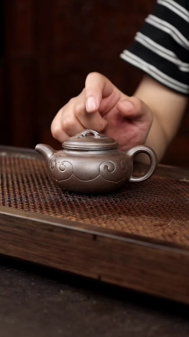 茶壶紫砂岩中泥仿古如意