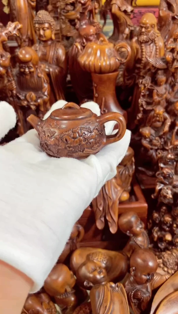 小叶黄杨小件把把壶